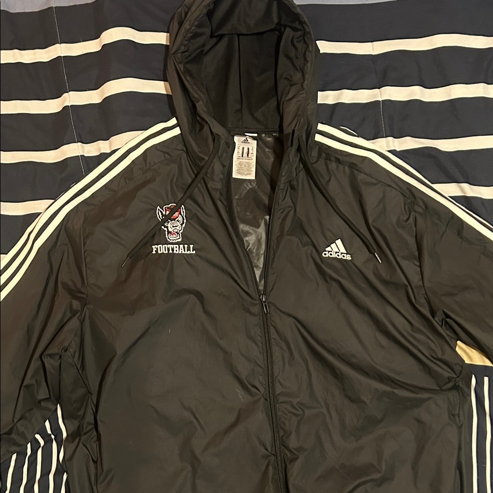 NC State Football Adidas Windbreaker *Worn by Steelers player #41, Payton Wilson